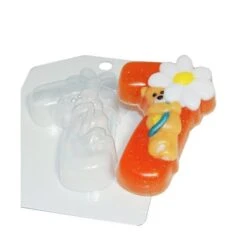 1pc Ours En Peluche Dans Le Numéro 7 D'Anniversaire D'Enfants De Bébé Célébration En Plastique De Sa