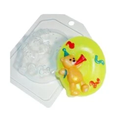 1pc Ours En Peluche Numéro 0 D'Anniversaire D'Enfants De Bébé Célébration En Plastique De Savon La F