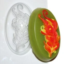 1pc Paon Plume Animaux En Plastique De Savon La Fabrication Du Chocolat De Gypse Moule De Qualité Al