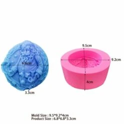 1pc Père Noël Noël 3D Silicone Savon Moule Argile Gypse Moule Uv Résine Cire Bougie Chocolat Gâteau