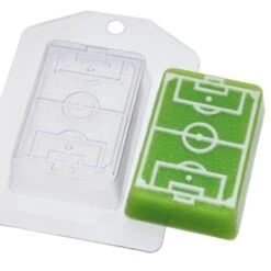 1pc, Terrain De Football De Sport En Plastique De Savon La Fabrication Du Chocolat De Gypse Moule De