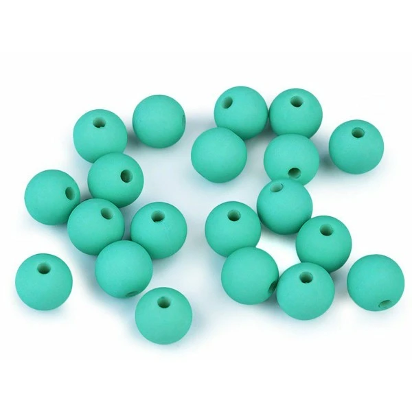 20pc (72d) Lumière Turquoise Mat Acrylique Perles Ø10mm, Plastique 1 20pc (72d) Lumière Turquoise Mat Acrylique Perles Ø10mm, Plastique