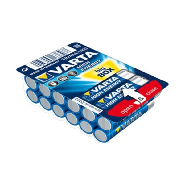 Varta 24 X Piles Alcalines High Energy BIG BOX AAA 1 Varta 24 X Piles Alcalines High Energy BIG BOX AAA