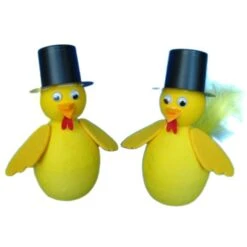 2pcs Kit De Bricolage 2 Pâques De Poulet Dans Le Chapeau Décor à La Maison Les Enfants Des Éco-Cadea
