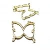 4 Breloques Pendentifs Papillon Doré Pour Création De Resine Ou Fimo HS4734E