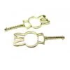 4 Breloques Pendentifs SCEPTRE LAPIN DORE 65mm Pour Création De Resine Ou Fimo H503G