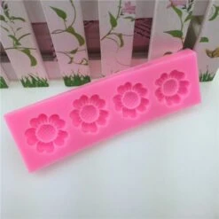 4 Fleurs De Tournesol, 3D En Silicone De Chocolat Savon Gâteau, Fondant Gâteau, L'Argile De Résine, -Promos Creavea Boutique 4 fleurs de tournesol 3d en silicone de chocolat savon gateau fondant gateau largile de resine p 5