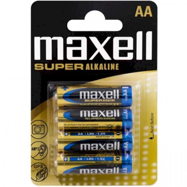 4 Piles AA LR6 Maxell Super Alkaline 1 4 Piles AA LR6 Maxell Super Alkaline