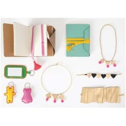 5pcs Mélange Métallique De Couleur Synthétique Simili Cuir Végétalien Ensemble De Draps Kit D'Artisa -Promos Creavea Boutique 5pcs melange metallique de couleur synthetique simili cuir vegetalien ensemble de draps kit dartisa p 3