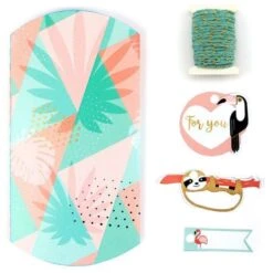 6 Boîtes Cadeaux à Faire Soi-même - Tropical -Promos Creavea Boutique 6 boites cadeaux a faire soi meme tropical p 2