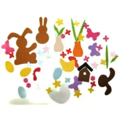 60 Pcs Kit De Bricolage 60 Mélange De Printemps Des Animaux En Feutre Décor à La Maison Les Enfants