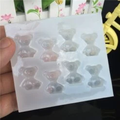 8 Ours En Peluche Jouet Animal, 3D En Silicone De Chocolat Savon Gâteau, Fondant Gâteau, L'Argile De -Promos Creavea Boutique 8 ours en peluche jouet animal 3d en silicone de chocolat savon gateau fondant gateau largile de p 3