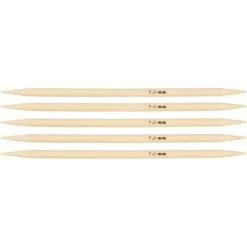 Creativ Company Aiguilles à Chaussettes - Bambou - 7 Mm X 20 Cm
