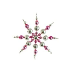 Argent Rose Tout Droit De Star Tchèque De Bohême De L'Arbre De Noël De Cadeaux Ornements De Perles D