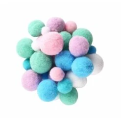 Assortiment De 120 Pompons Pastel - Ctop