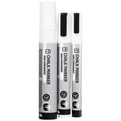 Creativ Company Assortiment De Feutres à Craie - Blanc - 3 à 15 Mm - 3 Pcs -Promos Creavea Boutique assortiment de feutres a craie blanc 3 a 15 mm 3 pcs p 3