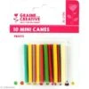 Assortiment De Mini Canes En Pâte Polymère - Fruits - 10 Pcs