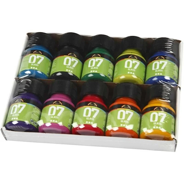 Creativ Company Assortiment De Peinture Sur Verre - A Color Glass - 30 Ml - 10 Pcs 2 Creativ Company Assortiment De Peinture Sur Verre - A Color Glass - 30 Ml - 10 Pcs – Image 2