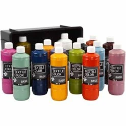 Creativ Company Assortiment De Peintures Pour Textiles Textile Color 500 Ml - 15 Pcs