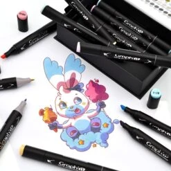 Assortiment Feutre à Alcool Graph'it Kawaii X 12 8 Assortiment Feutre à Alcool Graph'it Kawaii X 12 -Promos Creavea Boutique assortiment feutre a alcool graphit kawaii x 12 p 3