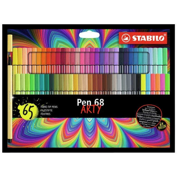 Assortiment Feutres Stabilo Pen 68 - Pointe Ogive - 65 Pcs 1 Assortiment Feutres Stabilo Pen 68 - Pointe Ogive - 65 Pcs