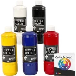Creativ Company Assortiment Peinture Textile - 5 X 500 Ml