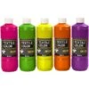 Creativ Company Assortiment Peinture Textile Fluo - 5 X 500 Ml