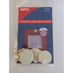 Attache Cadre Toilé Gommé, Par 10