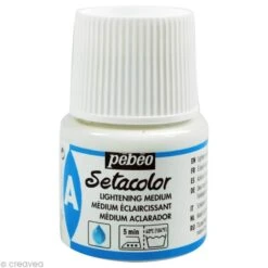Pebeo Auxiliaire Peinture Textile - Setacolor - Médium éclaircissant - 45 Ml