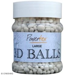Billes 3D Powertex - Diamètre Large - 230 Ml