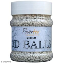 Billes 3D Powertex - Diamètre Moyen - 230 Ml