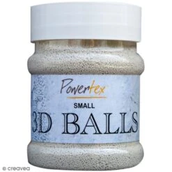 Billes 3D Powertex - Diamètre Petit - 230 Ml