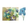 Bleu Turquoise Fleurs En Papier Origami, Scrapbooking Facile Artisanat BRICOLAGE Kit De 5 Cinq Fleur