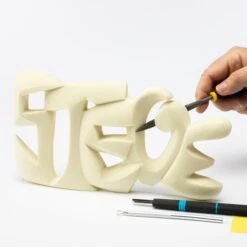 Bloc à Sculpter Et à Peindre - 30x15x2,5 Cm -Promos Creavea Boutique bloc a sculpter et a peindre 30x15x25 cm p 3