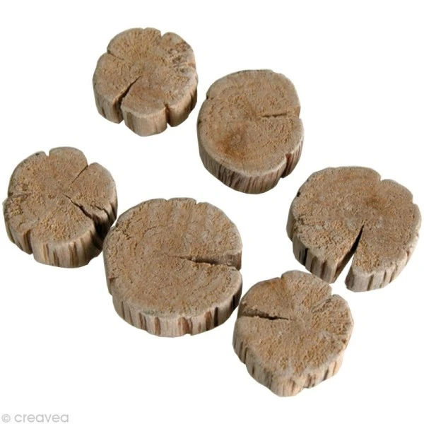 Bois Flotté Déco - Rondelles 2,5 à 6 Cm - 250 G 2 Bois Flotté Déco - Rondelles 2,5 à 6 Cm - 250 G – Image 2