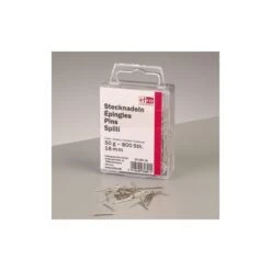 Boite De 50 Gr D'Epingles 18 Mm En Fer Nickelé Pour Paillettes - Sequins, Env. 800 Pièces