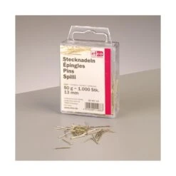 Boite De 50 Gr épingles En Fer Doré, 10 Mm, Env. 1200 Pièces Pour Paillettes