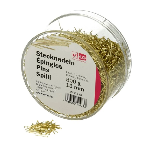 Boite De 500 Gr épingles En Fer Doré, 13 Mm, Env. 10000 Pièces Pour Paillettes 1 Boite De 500 Gr épingles En Fer Doré, 13 Mm, Env. 10000 Pièces Pour Paillettes
