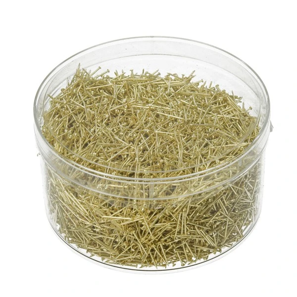 Boite De 500 Gr épingles En Fer Doré, 18 Mm, Env. 9000 Pièces Pour Paillettes 1 Boite De 500 Gr épingles En Fer Doré, 18 Mm, Env. 9000 Pièces Pour Paillettes