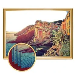 Bord De Mer 3d Découpage Papier, Papertole Applique Photo Diy Kit, Double Face Ruban Adhésif, Mur Dé