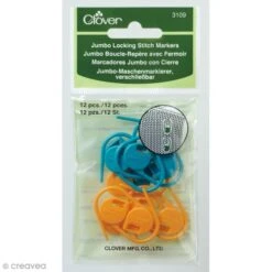 Boucle-repère Avec Fermoir Clover - 12 Pcs