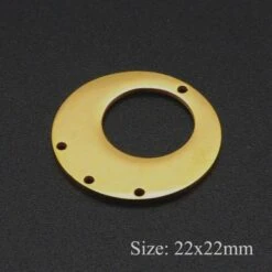 BU11220402094848 NO 26 PAX 2 Multi Connecteur Chandelier Cercle - 22 Mm - Doré En Acier Inoxydable 2