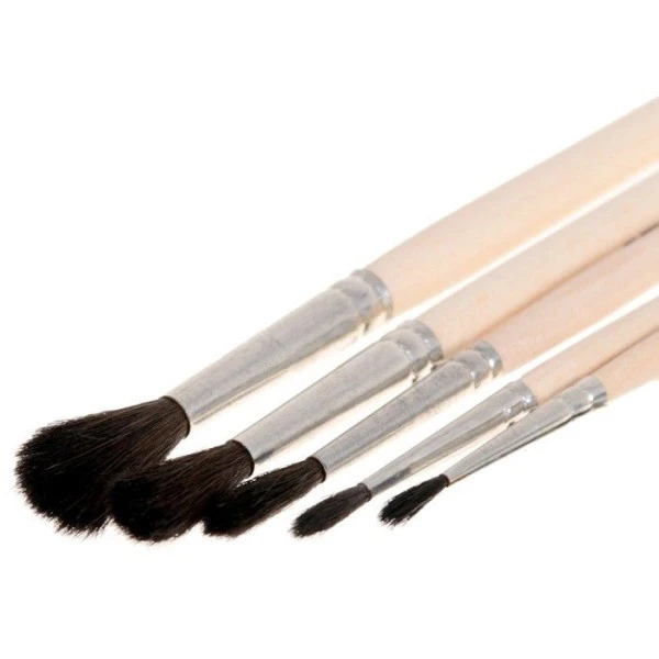 Calligrata Ensemble De Brosses, Art, Artiste, Écureuil Naturel Brosse à Cheveux 5 Pièces, No. 4 (Ron 2 Calligrata Ensemble De Brosses, Art, Artiste, Écureuil Naturel Brosse à Cheveux 5 Pièces, No. 4 (Ron – Image 2