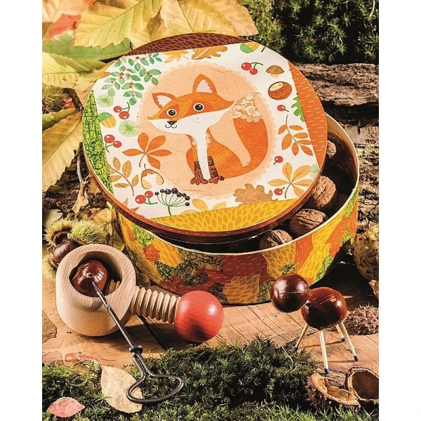 Casse-noix En Bois, Diam. 6 Cm X H.10 Cm, Bricolage Casser Noisettes, Amandes 3 Casse-noix En Bois, Diam. 6 Cm X H.10 Cm, Bricolage Casser Noisettes, Amandes – Image 3