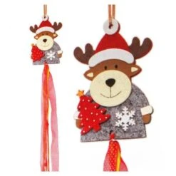 "cerf Avec Un Arbre De Noël" Kit De Bricolage, Artisanat, Fée, Feutre, Décoration De Porte, Ensemble