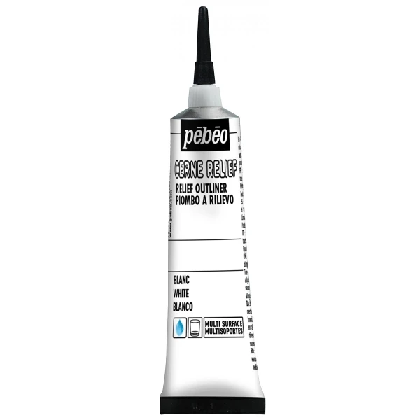 Pebeo Cerne Relief - Blanc - 20 Ml 1 Pebeo Cerne Relief - Blanc - 20 Ml