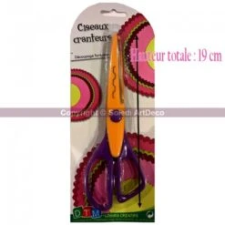 Ciseau Cranteur De Scrapbooking, Découpe Fantaisie Carré Cranté, Longueur Totale 19 Cm