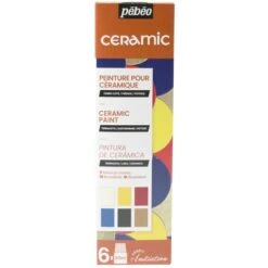 Pebeo Coffret D'initiation Pébéo - Peinture Céramic - 6 X 20 Ml