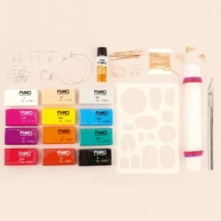 Coffret DIY Pâte Fimo - Bijoux En Slab -Promos Creavea Boutique coffret diy pate fimo bijoux en slab p 4