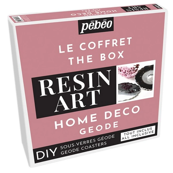 Pebeo Coffret DIY Résine - Sous-verres Géode - 1 Pce 1 Pebeo Coffret DIY Résine - Sous-verres Géode - 1 Pce